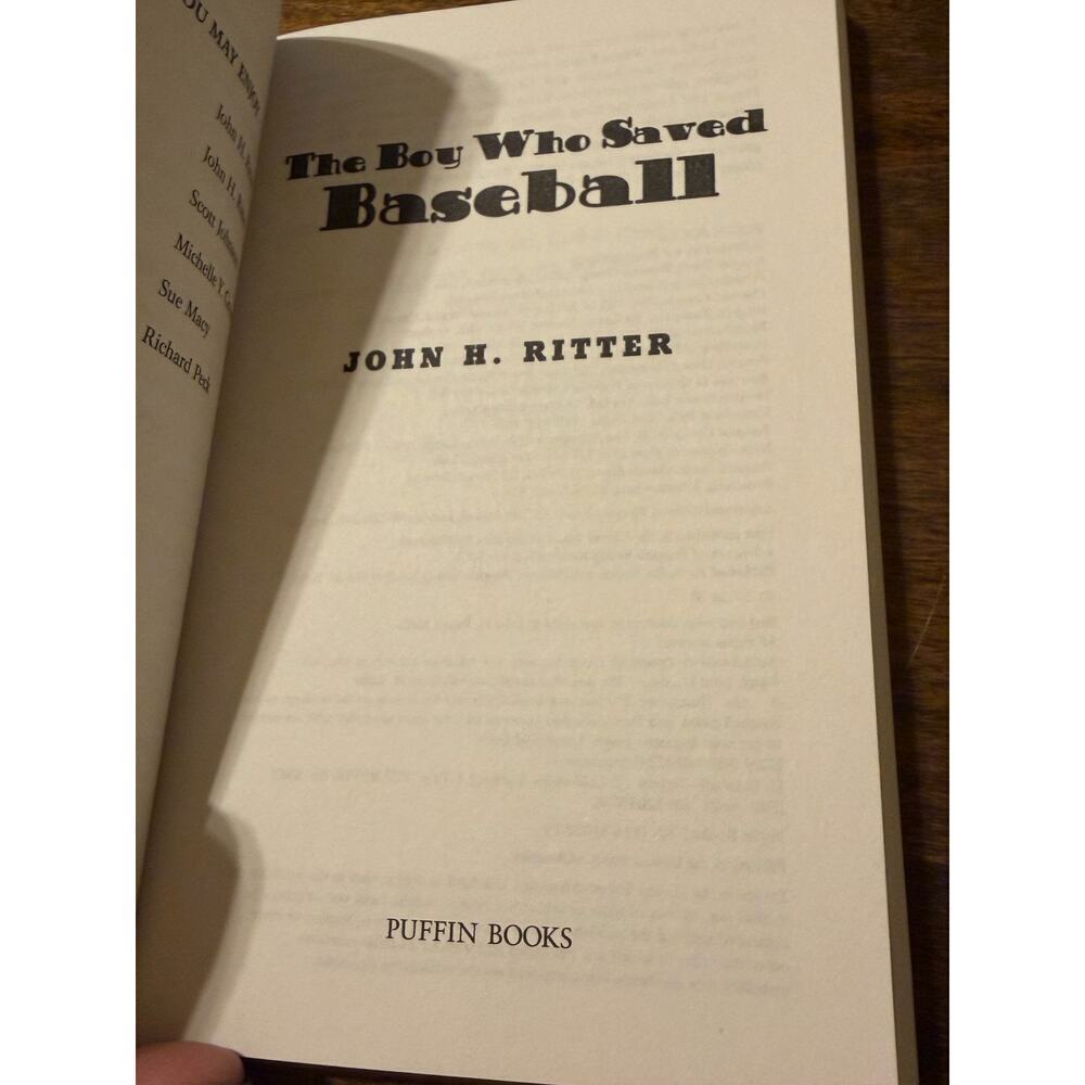 The Boy Who Saved Baseball by John Ritter Paperback Book - Picture 4 of 6
